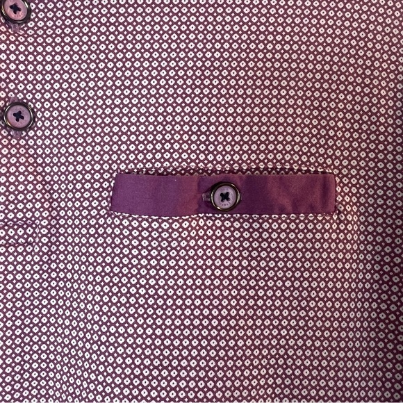 Ted Baker Raket Slim Fit Pique Pocket
Polo Men's UK size:3
 Purple Polo Shirt - Picture 8 of 12